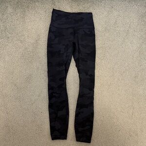 lululemon athletica Black Camo Leggings